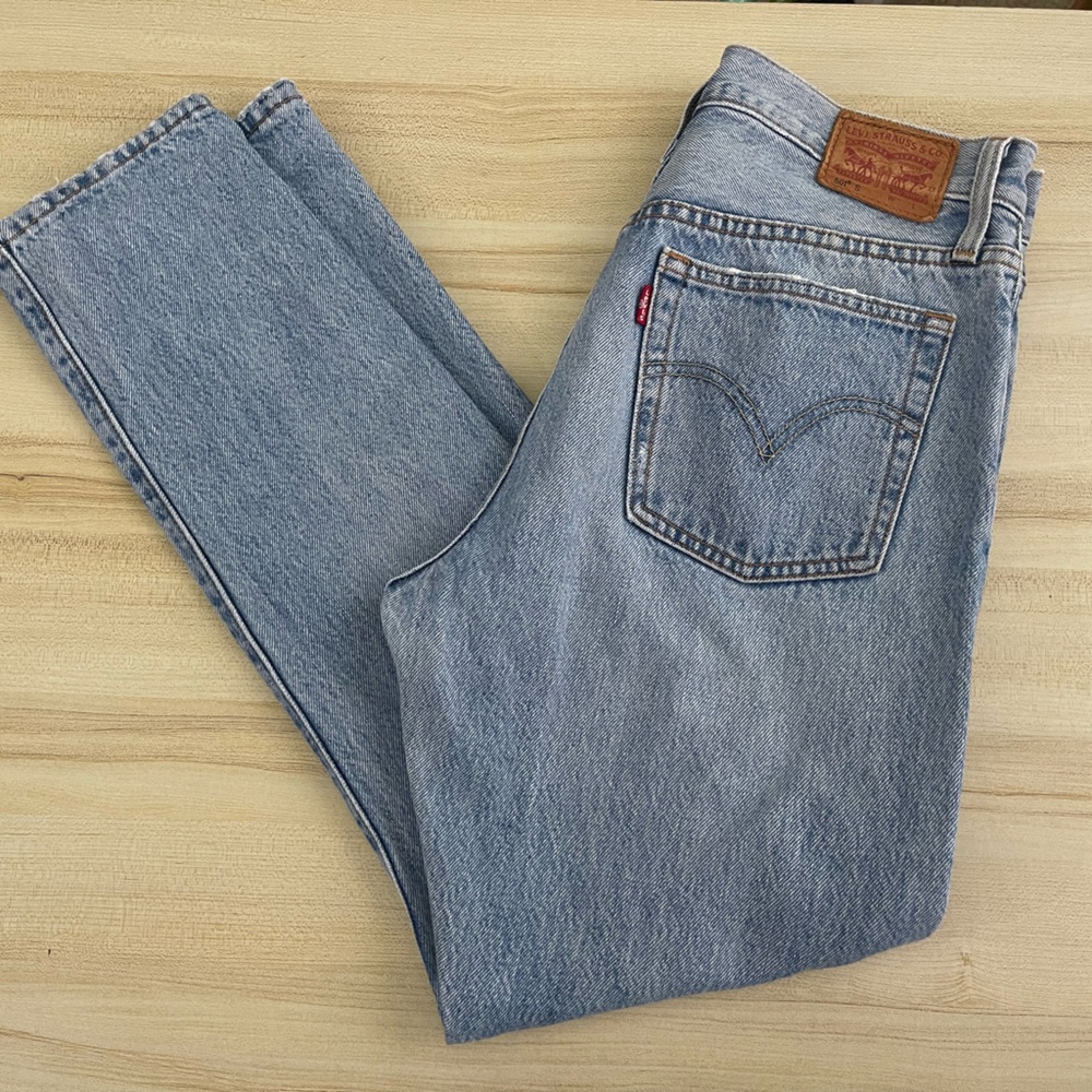 Light Washed 501s Levi’s Button Fly Distressed De… - image 1